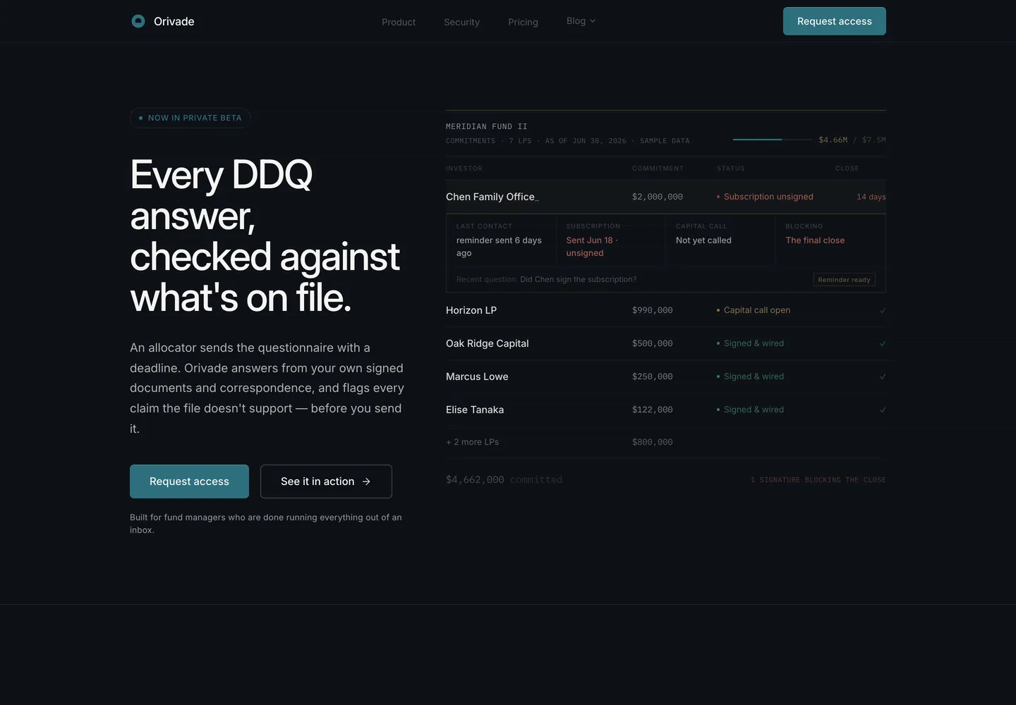 Orivade's site at orivade.com